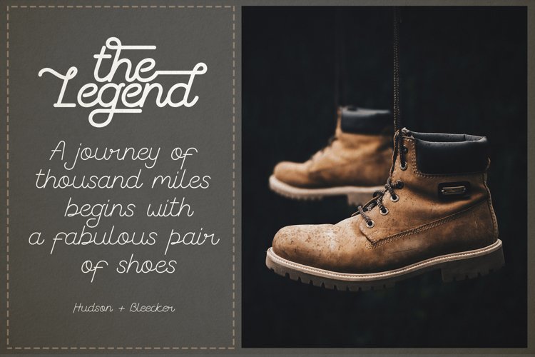 the coventysh monoline script font