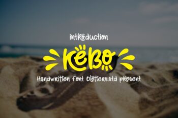 kebo handwritten style