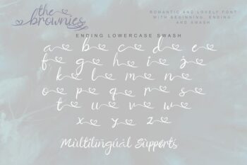 the brownies | romantic love font