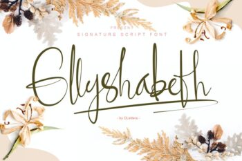 ellyshabeth | signature script font