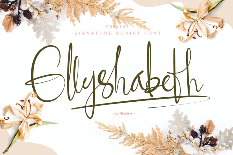 ellyshabeth | signature script font