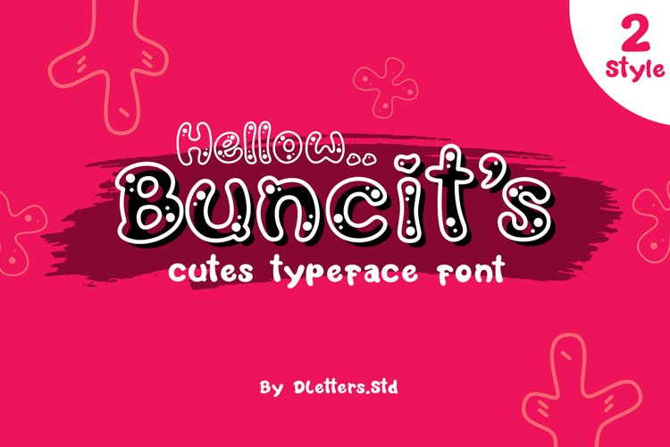 buncits cutes typeface font 2 style