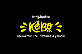 kebo handwritten style