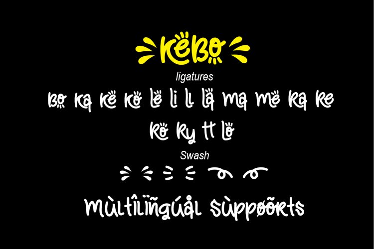 kebo handwritten style