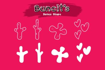 buncits cutes typeface font 2 style