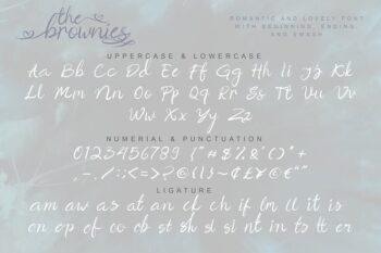 the brownies | romantic love font
