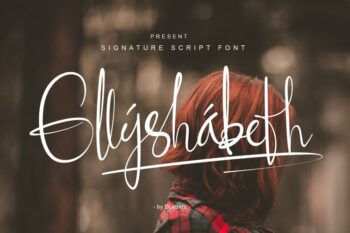 ellyshabeth | signature script font