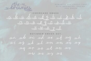 the brownies | romantic love font