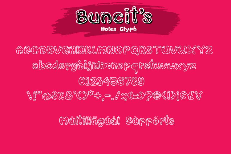buncits cutes typeface font 2 style