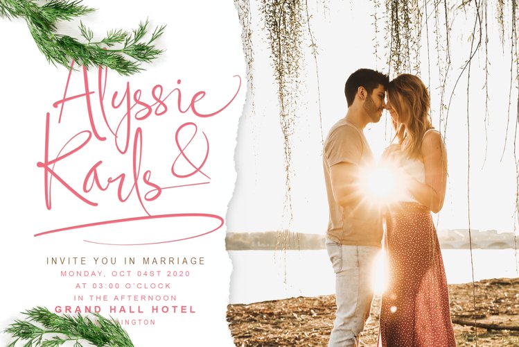 ellyshabeth | signature script font