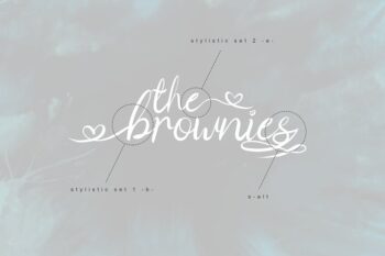 the brownies | romantic love font