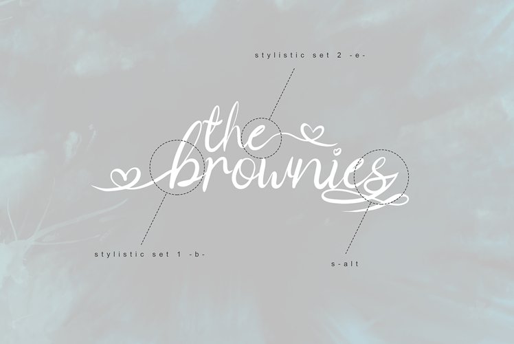 the brownies | romantic love font