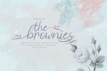 the brownies | romantic love font