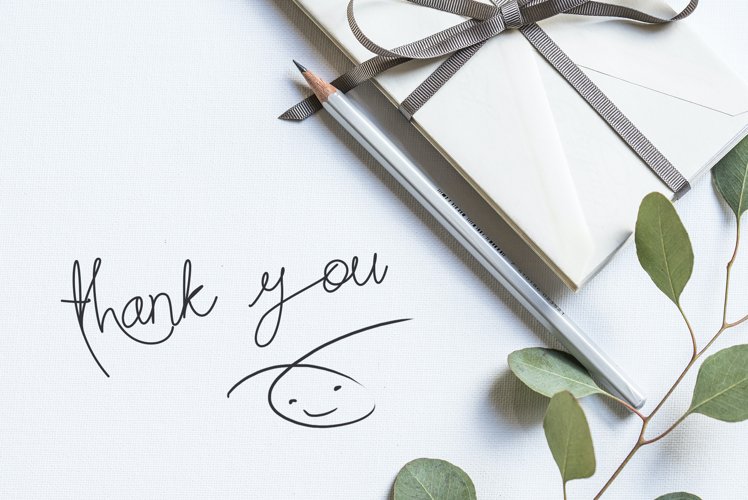 butter west | natural handwritten font