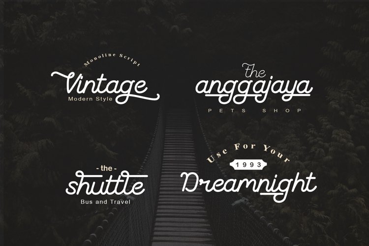 the coventysh monoline script font