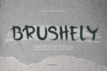 brushely spooky font