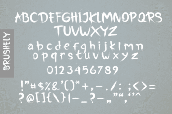 brushely spooky font