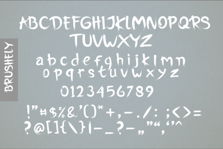 brushely spooky font