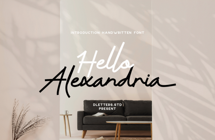 hello alexandria – modern handwritten