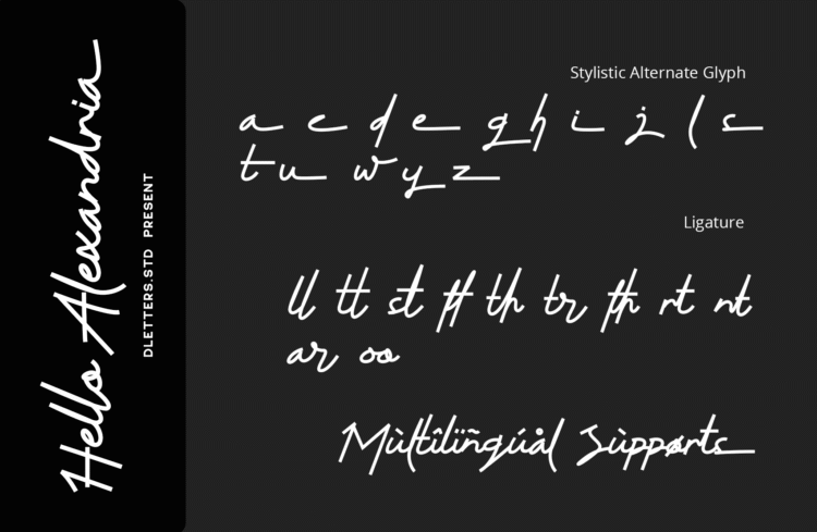 hello alexandria – modern handwritten