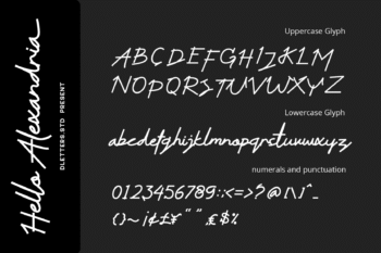 hello alexandria – modern handwritten
