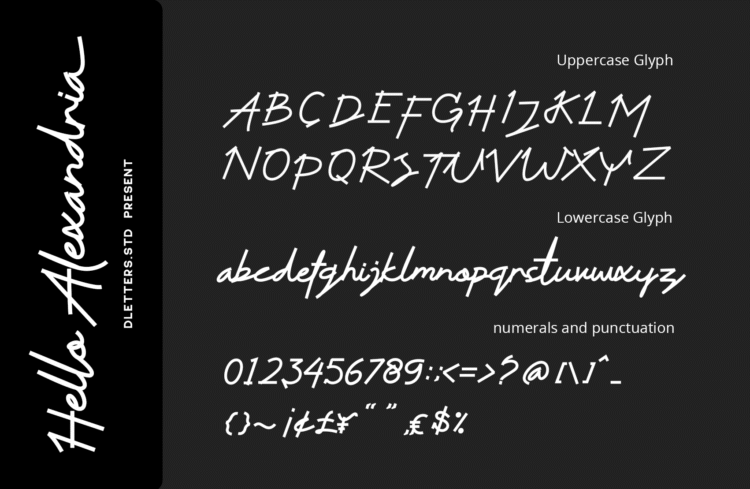 hello alexandria – modern handwritten