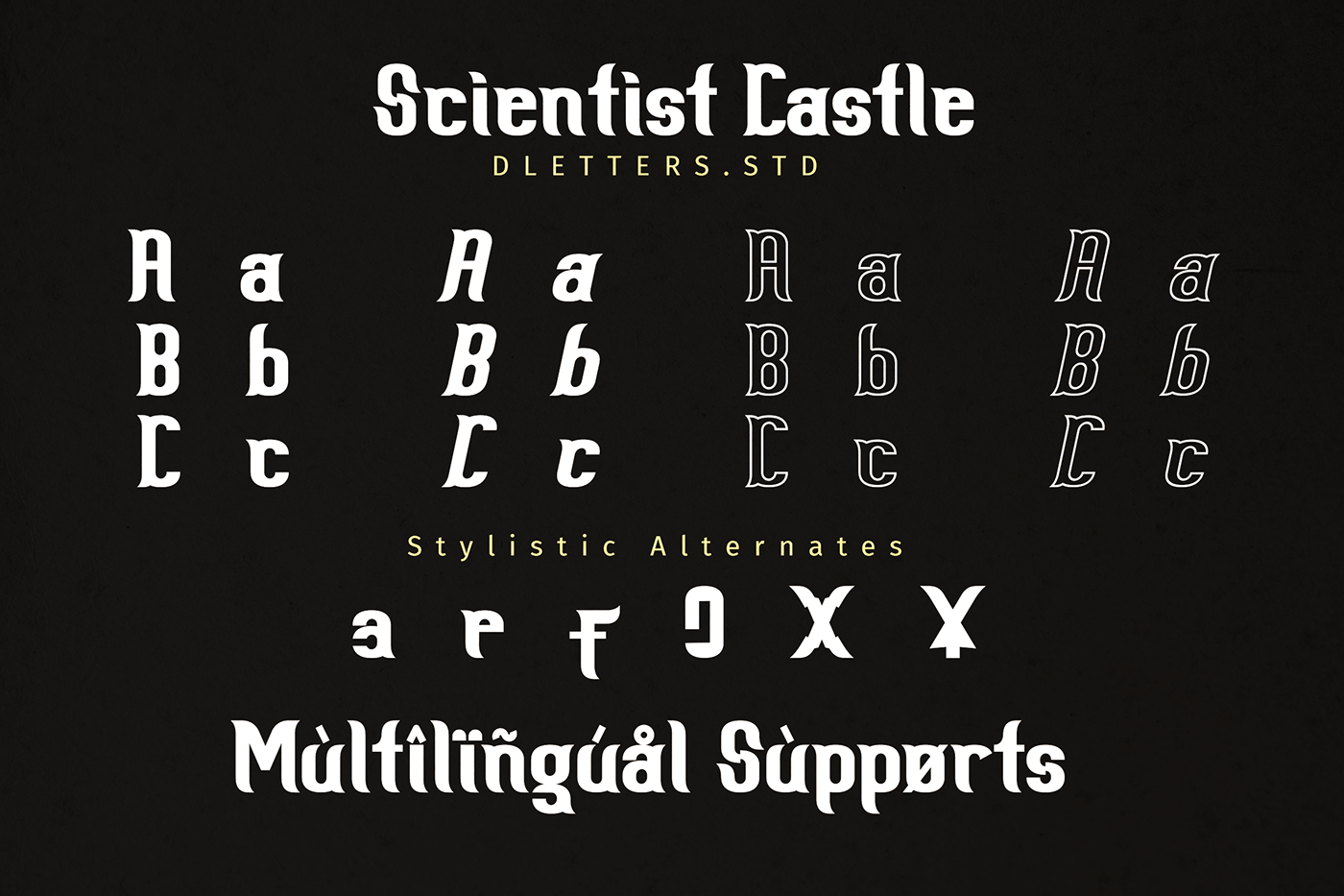 scientist castle family slab serif font