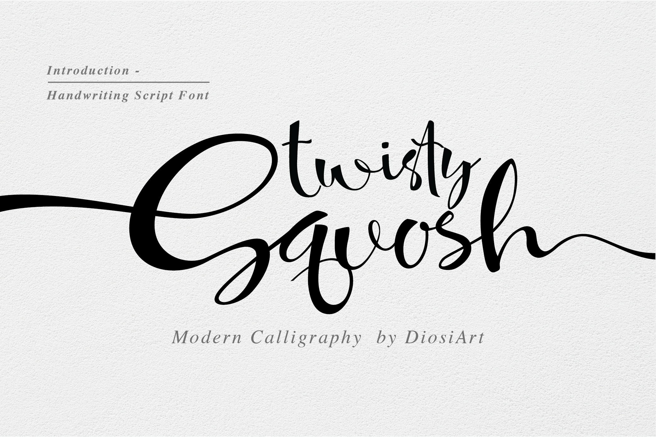 twisty squosh | happy script font